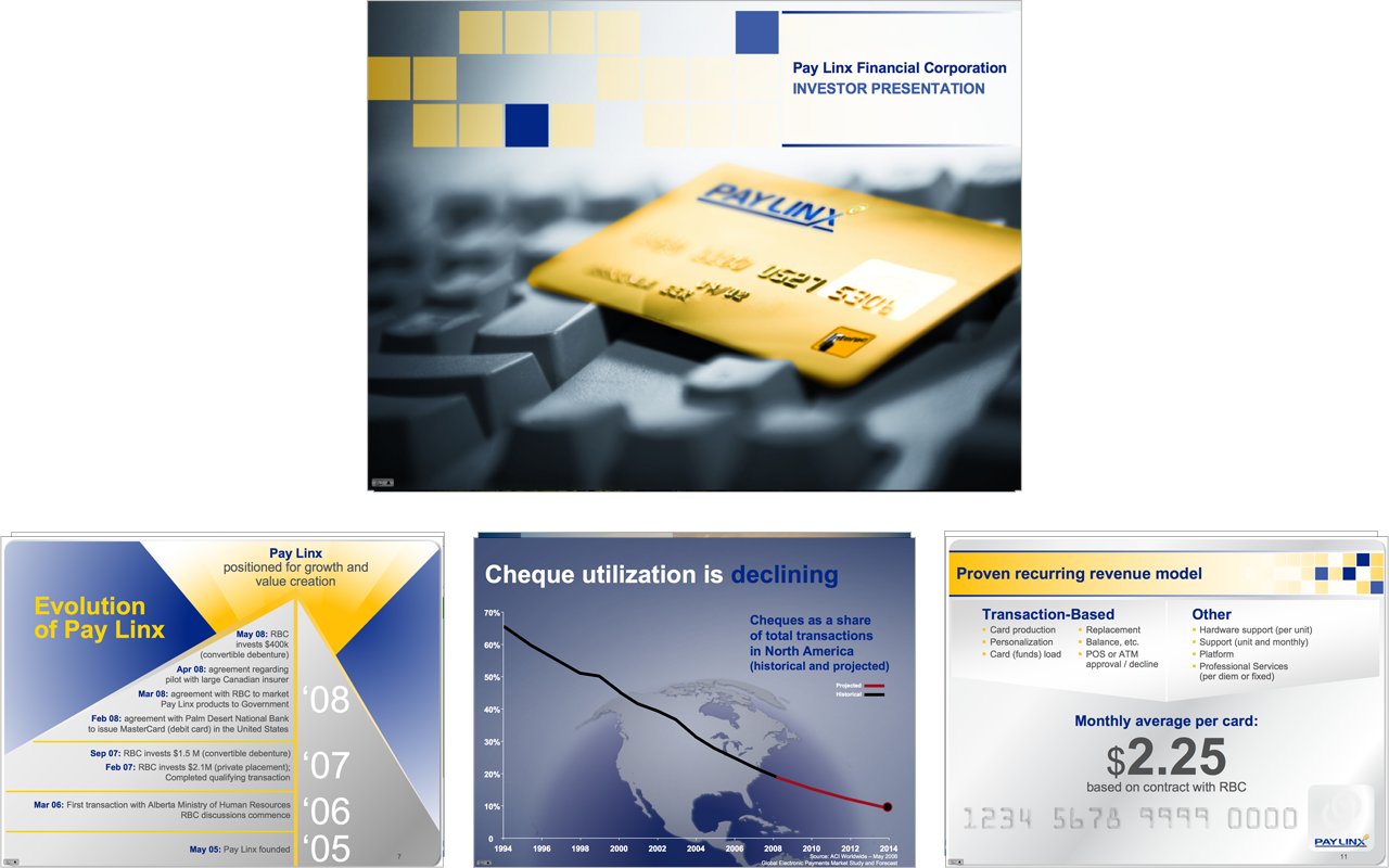 Investor Relations Presentation: PowerPoint // Illustrator // Photoshop